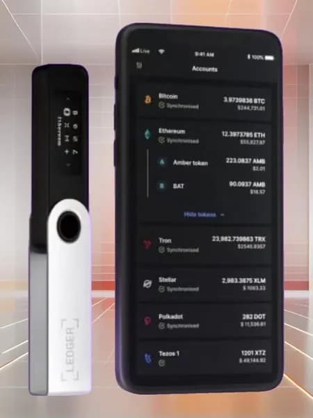 Устройство для хранения фраз Ledger Nano S Plus, USB-C, OLED-дисплей, серебристый