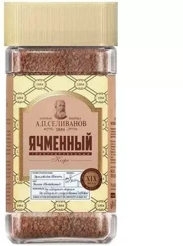 А.П.Селиванов Напиток кофейный ячменный без кофеина гранулированный, 75 гр /