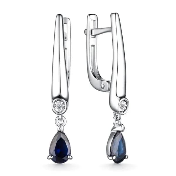 Серьги из серебра 02-4036/БГТС-00