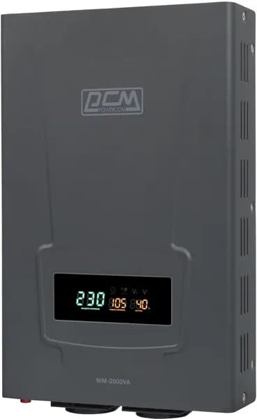 Стабилизатор напряжения Powercom WM-2000VA 1600Вт 2000ВА графитовый