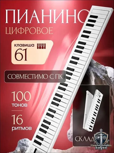 Цифровое пианино AQAN BF-960 складное, 61 клавиша