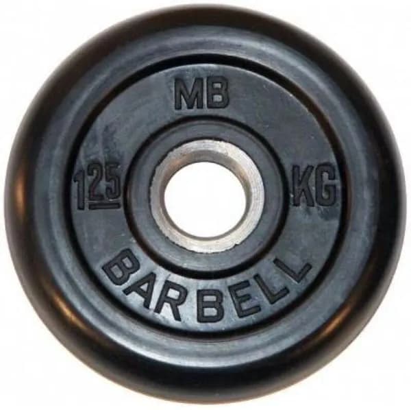 Диск MB Barbell для штанги и гантелей 1,25 кг, с металлической втулкой, посадочный диаметр 26 мм