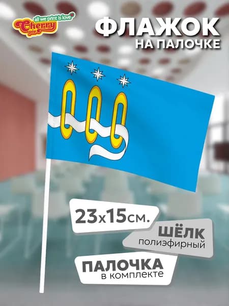 Флаг 23x15 на палочке Щелково (Московская область) (2007 г.)