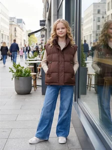 Жилетка-Безрукавка утепленная демисезонная Oversize