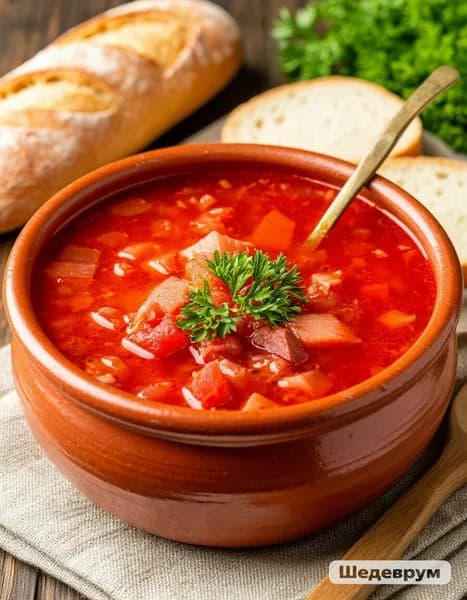 Борщ постный с белыми грибами Реторт Пакет 350 г