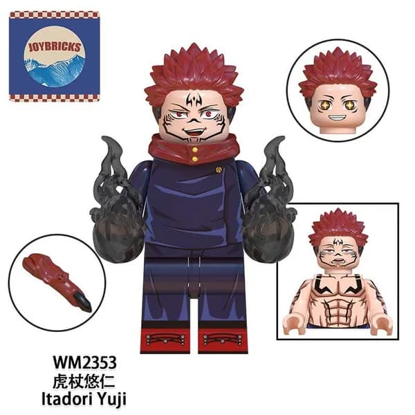 Мини-фигурки Магическая битва (Jujutsu Kaisen) арка Смертельная игра, совместимые с Lego