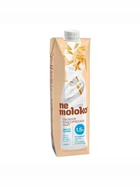 Напиток овсяный Nemoloko Классический лайт 1,5% 1 л