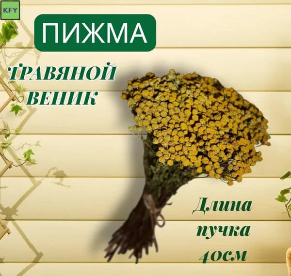 Веник для бани Пижма, 1 шт.