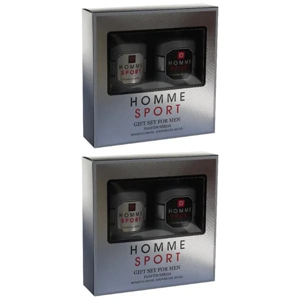 Festiva Подарочный набор для мужчин Homme Sport, гель для душа, 250 мл + шампунь для волос, 250 мл, 2шт