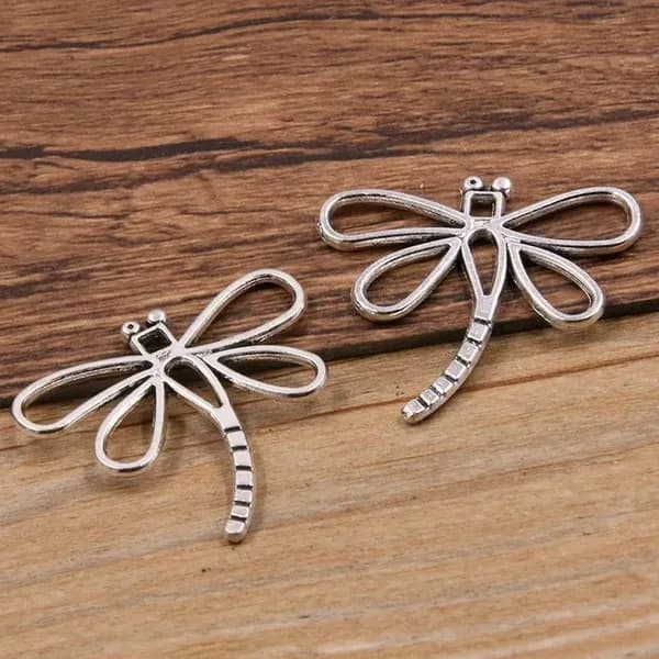10pcs Подвеска в виде стрекозы 28*30mm