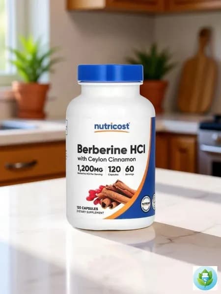 Берберин гидрохлорид с цейлонской корицей, 120 капсул Nutricost