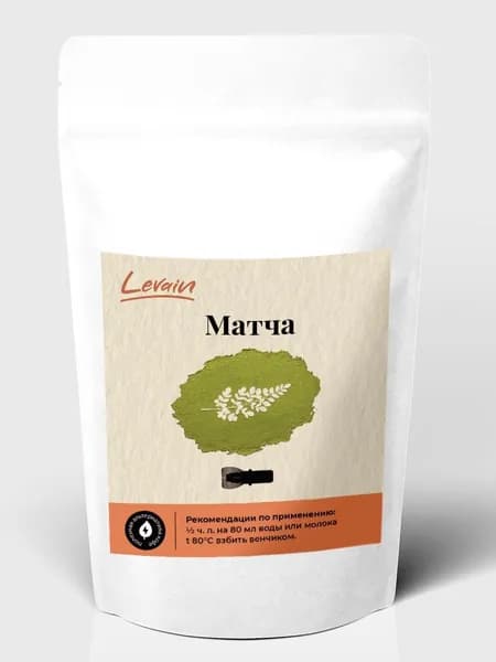 "Матча" (маття) зелёная Levain, 50 г, порошок