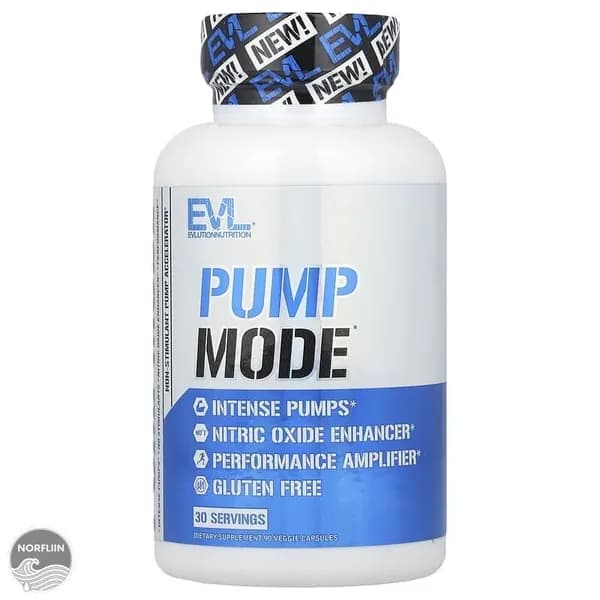 EVLution Nutrition Pump Mode мощный памп-комплекс для максимального наполнения мышц и производительности 90 капсул