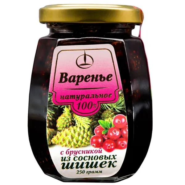 Варенье из Сосновых Шишек с Брусникой 250 гр.