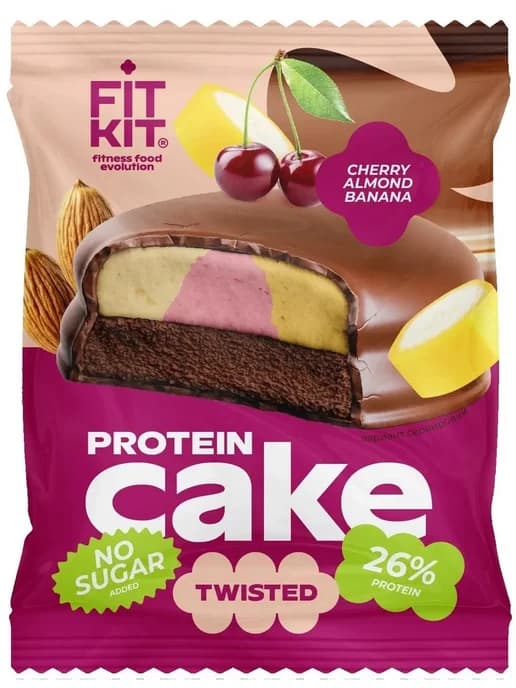 Протеиновое печенье без сахара TWISTED CAKE 10шт