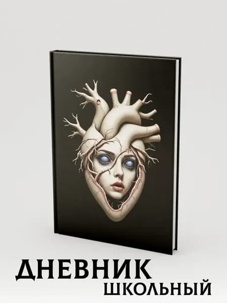 Дневник школьный с анатомическим сердцем