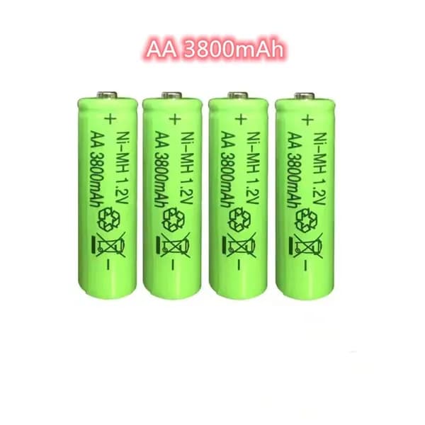 4шт 1.2V-1.5V AA 3800 mAh Зарядный аккумулятор NI - MH Игрушки и часы