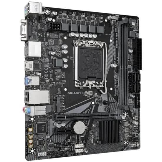 Мат.плата 1700 H610M S2H V3 Gigabyte (2xDDR4/4xSATA/M.2/1xPCI-Ex16+1xPCI-Ex1/VGA+HDMI+2xDP/6xUSB)