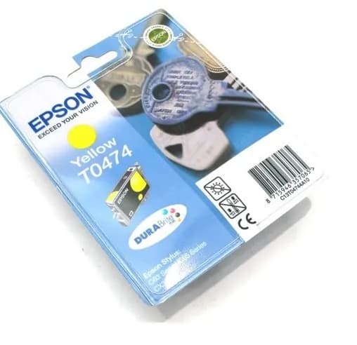 Картридж Epson T0474 желтый C13T04744A10 оригинальный для Epson C63 C65 C83 CX3500