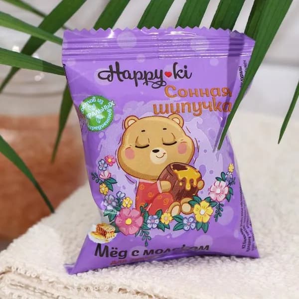 Детское средство для ванн Лаборатория Катрин "Happyki", Сонная шипучка, ароматизированное, 40 г