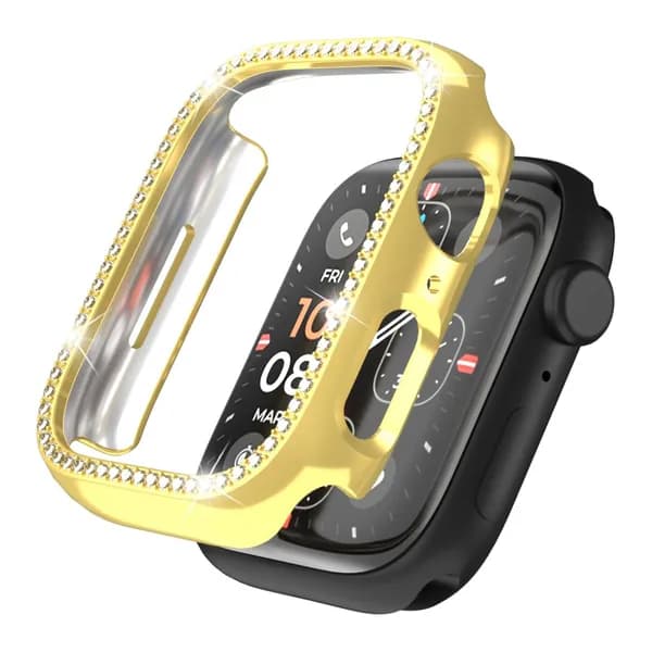 Защитный чехол для Apple Watch 7 / 8 / 9 серии 45 mm,Хрустальный бампер для часов