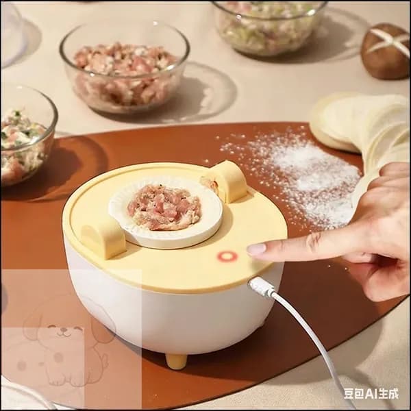 Многофункциональный бестселлер для кухни: электрическая машина с формами для экструзии лапши и пельменей, оснащенная пылезащитной крышкой, предназначена для домашнего хозяйства и ресторана