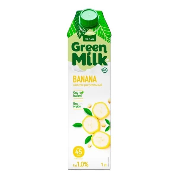Напиток соевый Green Milk банан 1 л