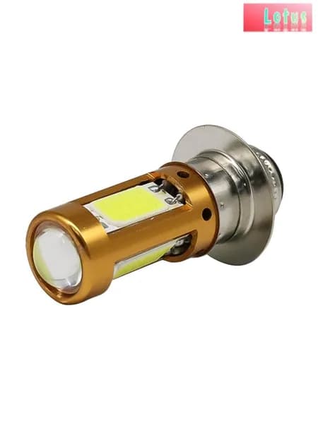 H6M P15D LED лампа для мотофары с ближним и дальним светом, 1500 лм, 12-30V, 6000K, COB, 10W.
