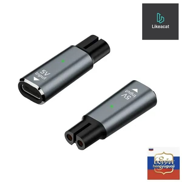 Адаптер зарядного устройства для бритвы 5 В Type-C, совместимый с OneBlade QP4530 QP1424 MG7910 MG9510 MG5910