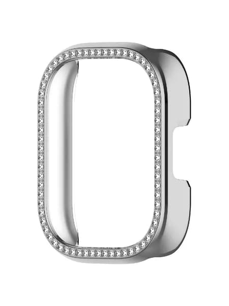 (1 шт.) Redmi Watch5 Lite однорядная алмазная полая защитная оболочка-гальваническое серебро