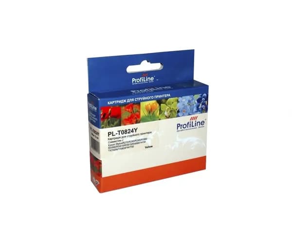 Струйный картридж 82N (T0824N) жёлтый (Yellow) ProfiLine для Epson (Эпсон), 7,5 мл (PL_82N_Y)