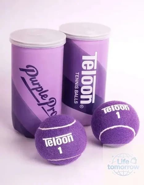 Мяч для большого тенниса Teloon фиолетовый 2шт