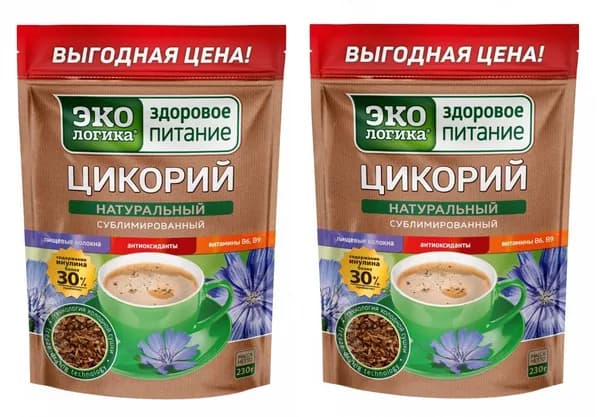 Экологика Цикорий, 230 гр, 2 упаковки