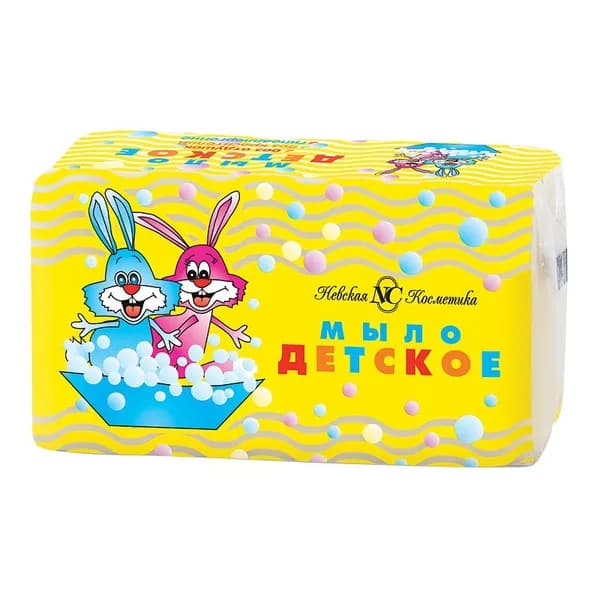 Невская косметика Мыло туалетное Детское, в слюде, 140 г, 1 шт.