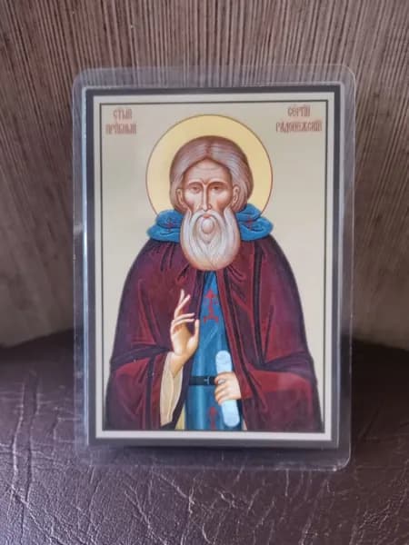 иконка дорожная "Сергий Радонежский"