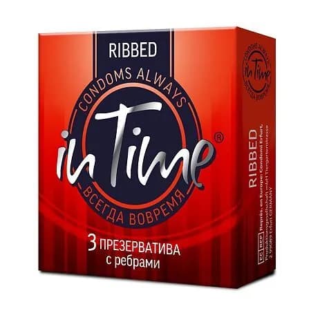 ПРЕЗЕРВАТИВЫ IN TIME Ribbed №3