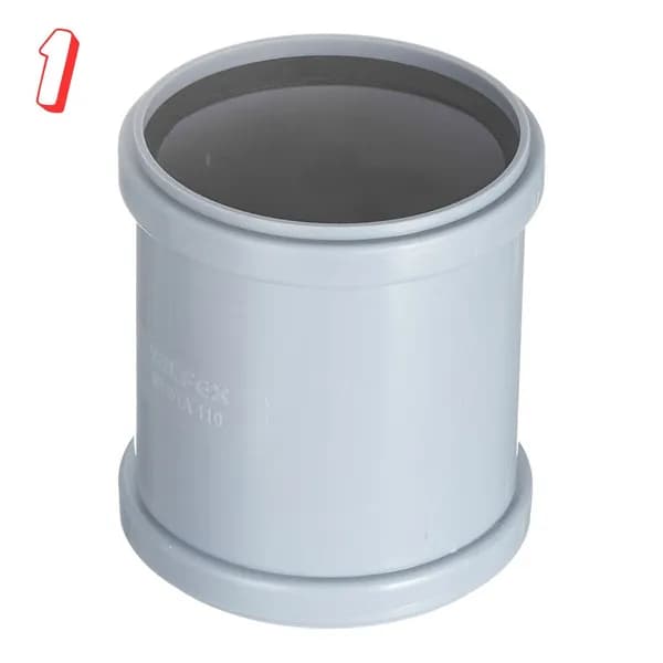 Муфта Valfex d110 мм пластиковая для внутренней канализации (20106110), 0.2 кг, (набор из 1 шт)