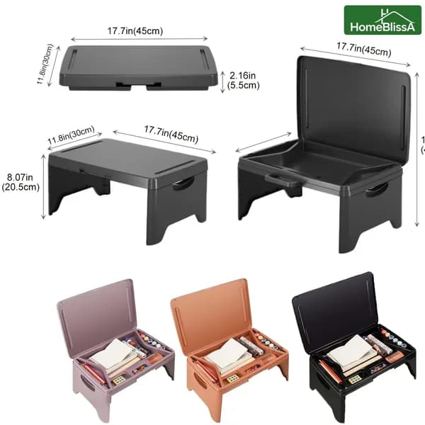 HomeBlissA Столик для ноутбука, 45х30х20.5 см
