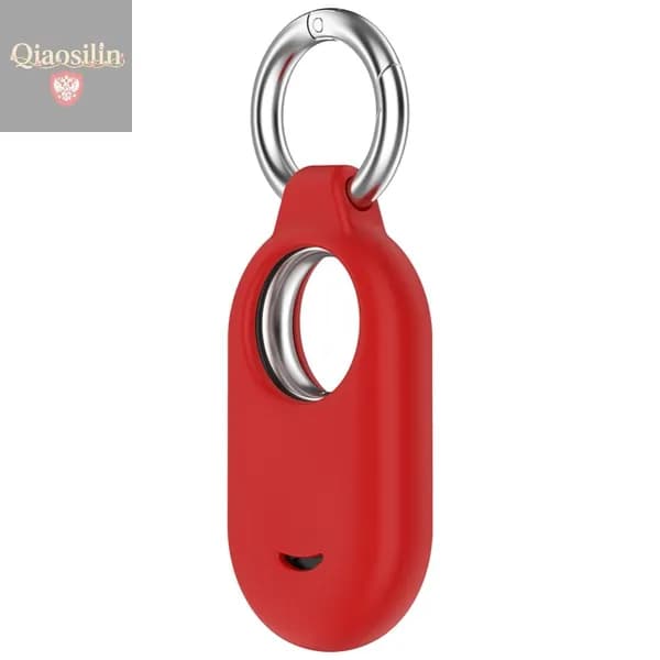 красный силиконовый чехол для Galaxy Smart Tag 2, ударопрочный с кольцом