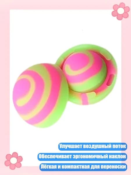 Подставка для ноутбука с охлаждающей подушкой и антискользящим силиконовым основанием для устойчивого угла набора текста, Разноцветный зеленый