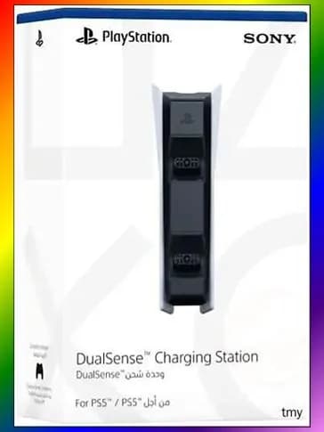 Зарядная станция DualSense на два геймпада для PS5, белый/черный