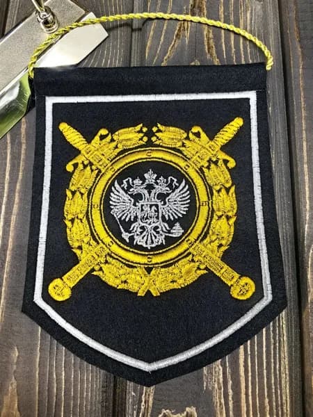 Вымпел МОБ МВД 15х20 черный