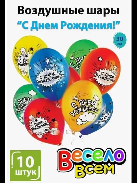 Шарики воздушные и аксессуары, фотозона на день рождения