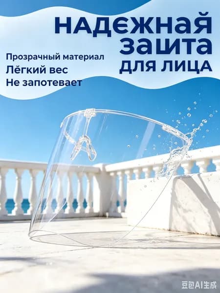 Щиток защитный, цвет: Прозрачный, 1 шт.