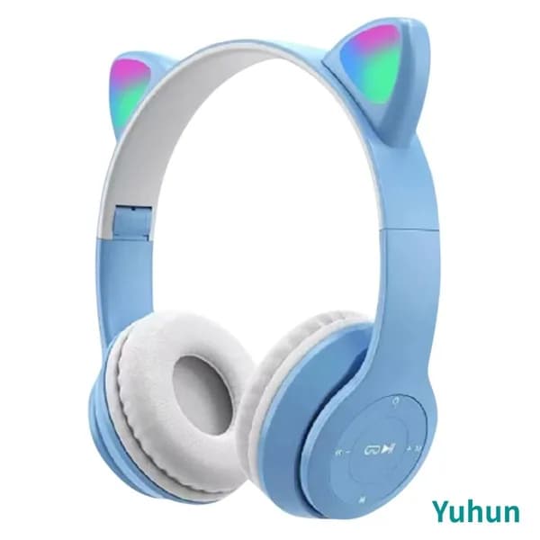 Светящиеся котонообразные Bluetooth-наушники P47M с поддержкой стереозвука
