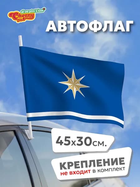 Флаг 45x30 Надым (ЯНАО), проект флага (1990-е гг.)