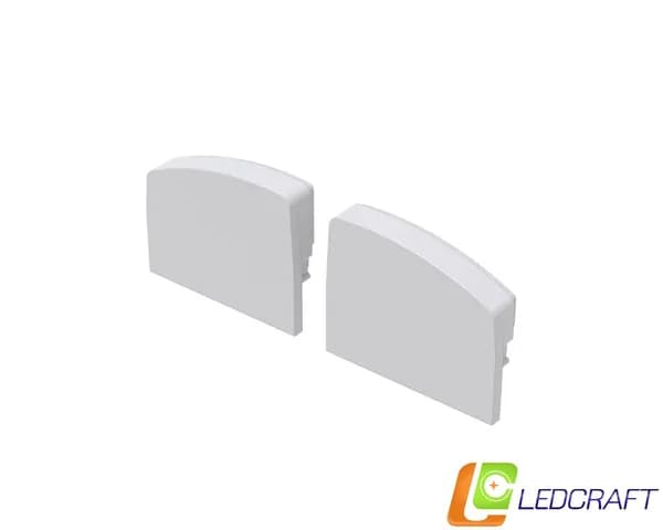 Заглушки 2 шт для профиля LC-LSS1236M36T пластиковые серые