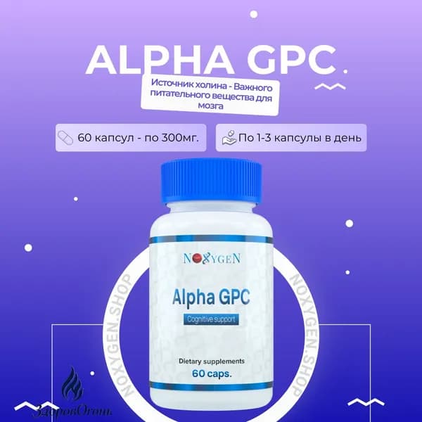 Alpha GPC 60 капс. ноотроп, эйфоретик, энергетик