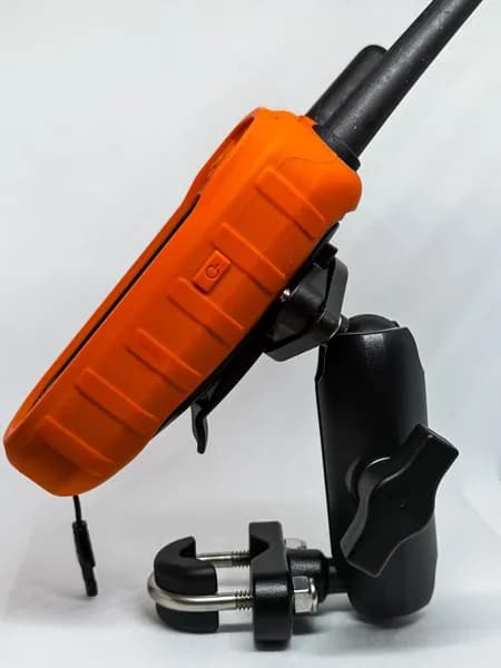 Крепление для туристических навигаторов Garmin GPSMAP 6x, Astro, Alpha, eTrex, Oregon тип салазки, велокрепление, мотокрепление, ATV