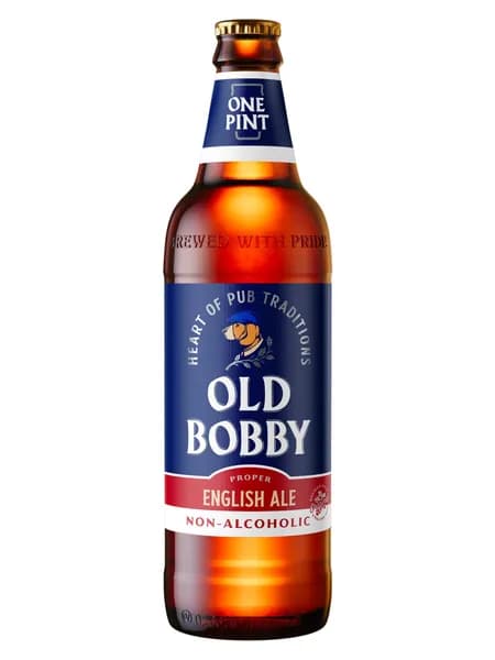 Пивной напиток Old Bobby Ale Non-Alcoholic Эль безалкогольный нефильтрованный, 568 мл